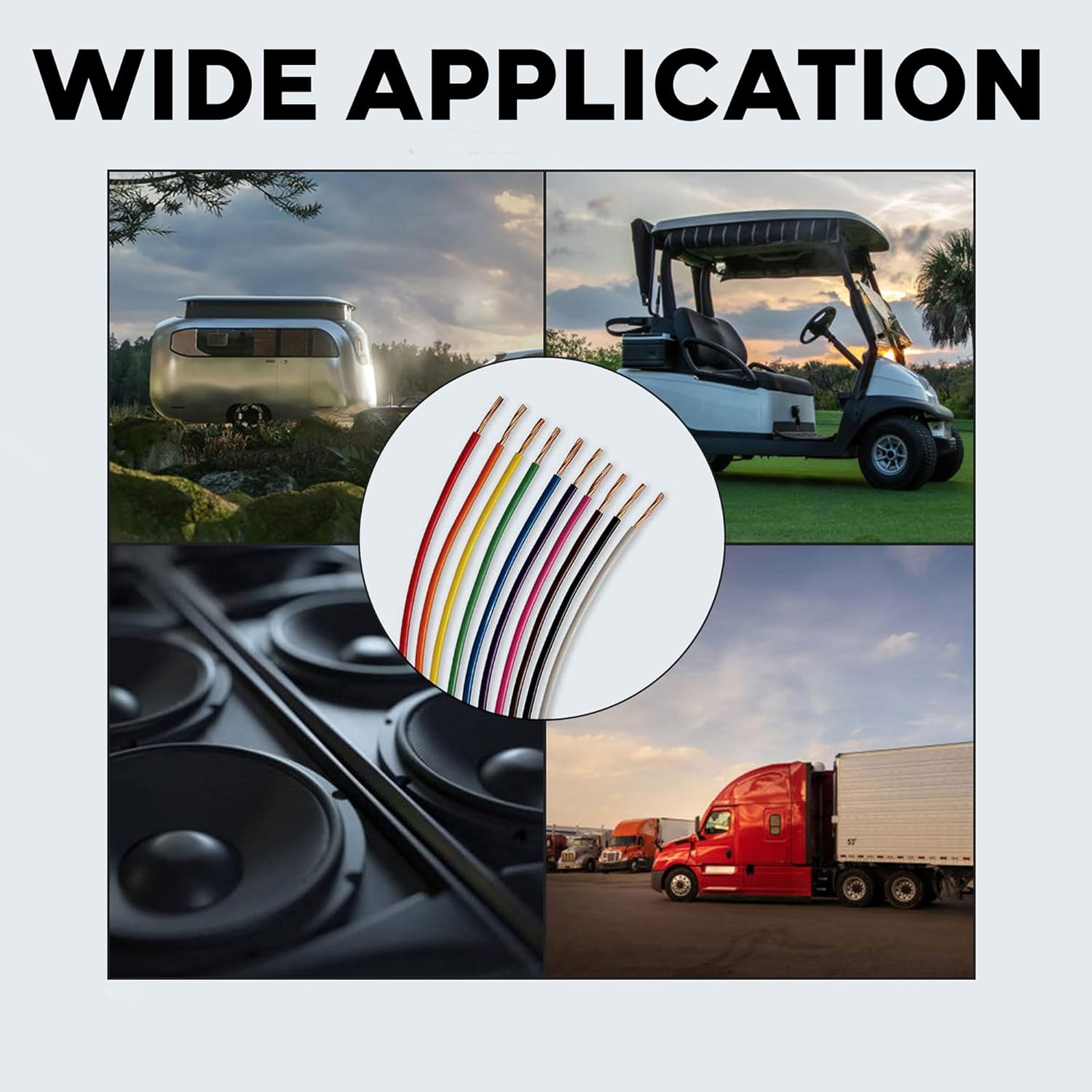 14 Gauge Automotive Primary Wire (100ft Each – 7 Color Bundle Set)– Durable Primary/Remote, Power/Ground Electrical Wire for Trailer, Car Audio, Lighting Circuits – 700ft Total - Image 9