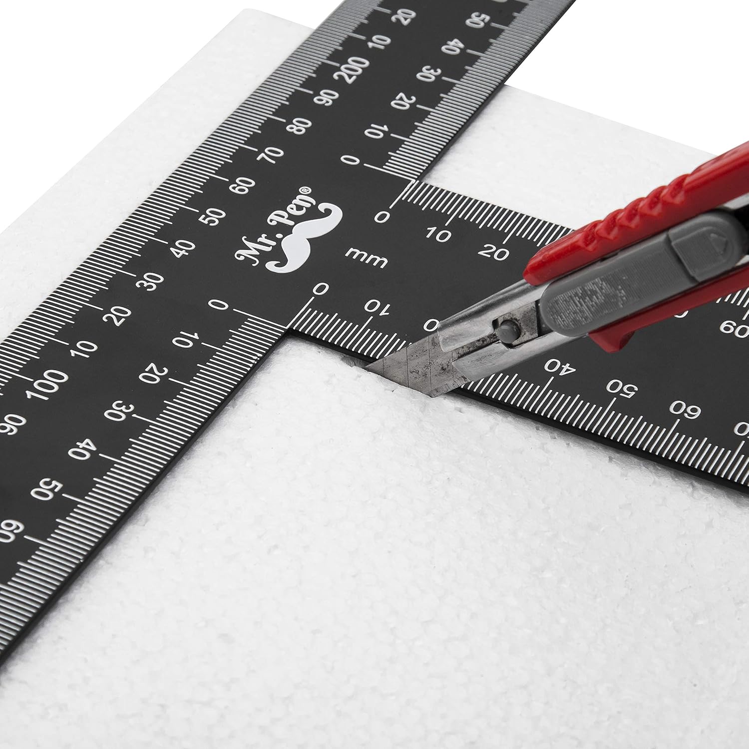 Mr. Pen - T Square, T Ruler, 12 inch Metal Ruler, T Square Ruler, Drafting Tools, Architect Ruler, Set Square, Drafting Ruler, Tsquare, Truler, Architectural Triangle, Tee Ruler, L Square, Scale Ruler - Image 7